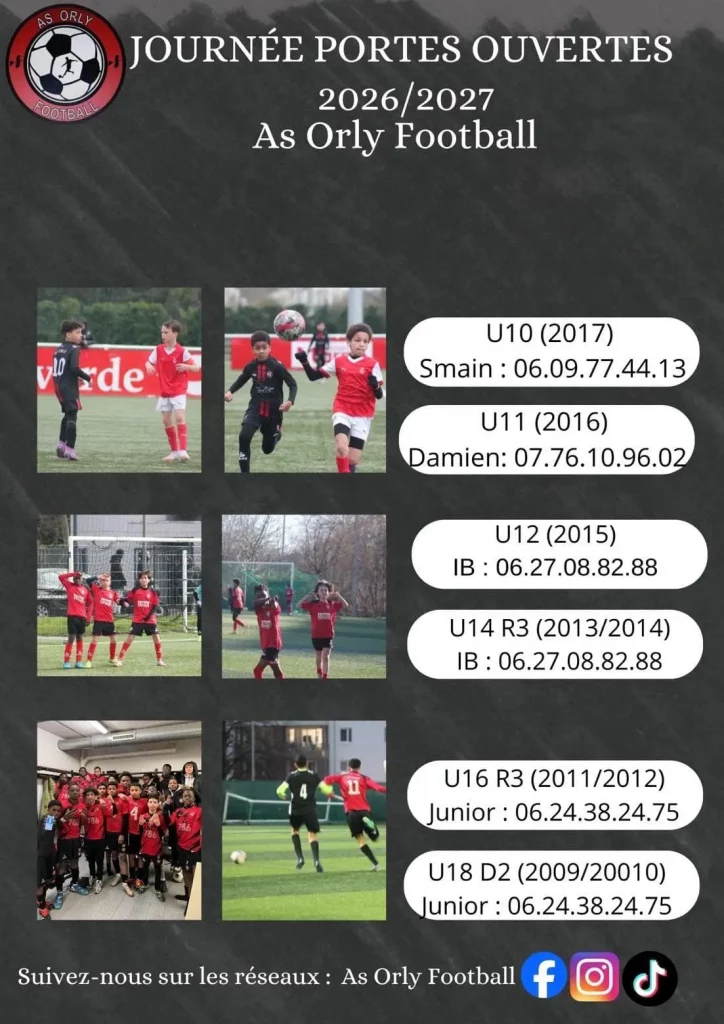 Journées Portes Ouvertes – Football 2026/2027