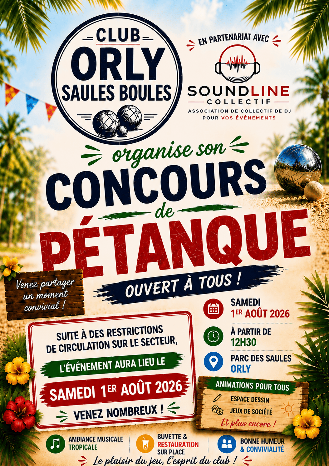Lire la suite à propos de l’article Concours de pétanque